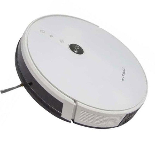 Smart Ηλεκτρική Σκούπα Ρομπότ Gyro Robotic συμβατή με Amazon Alexa και Google Home Λευκή V-Tac 8649 - Image 2