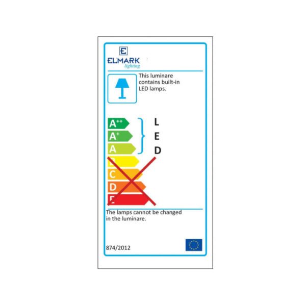 Led σποτ επίτοιχης τοποθέτησης 20W 230V 4000k 60° 1600lm 92FLCOM2040/BL Elmark - Image 2