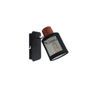 Σποτ/Φωτιστικό Οροφής Μέταλλο/Ύφασμα 1xE27 Elmark 955DELIA1W/BL D:80/H:200