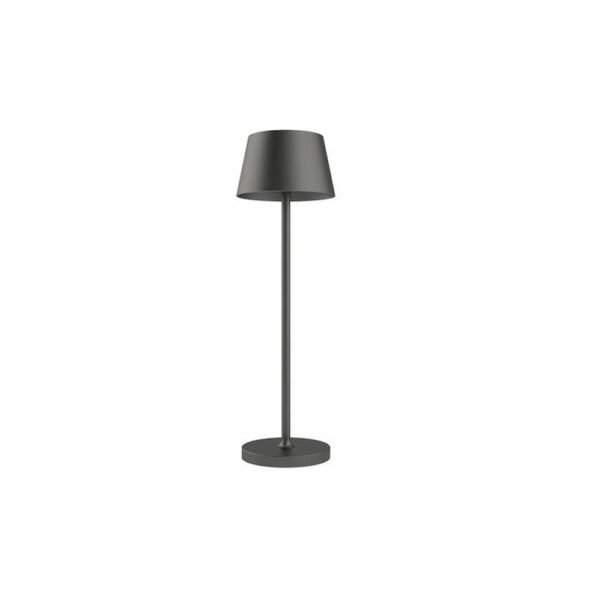 Αφής Επιτραπέζιο Φωτιστικό Μεταλλικό 3W Elmark 955SONIA1TL/BL Μαύρο D:110/H:360 Type C/4000mah Λιθίου Επαναφορτιζόμενο