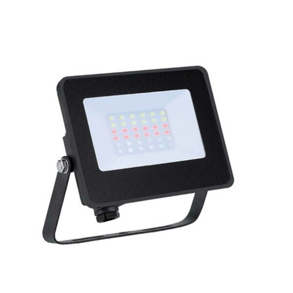 Προβολέας Led 15W RGB IP65 Μαύρο Σώμα 98LYRA15RGB Elmark Με Τηλεχειριστήριο