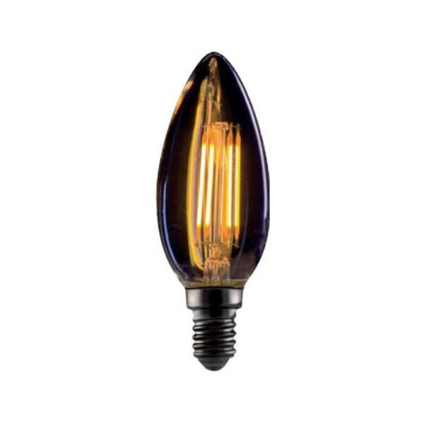 LED Dimmable Κερί 4W E14 C35 Filament Vintage 360lms 2800-3200K Golden Glass Elmark 99LED772D