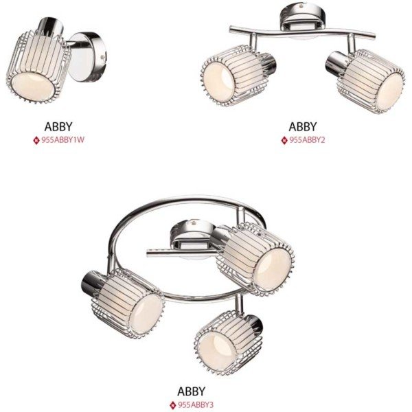 Φωτιστικό Σποτ 6Φ Abby Μεταλλικό με Γυαλί 955ABBY6 - Image 2