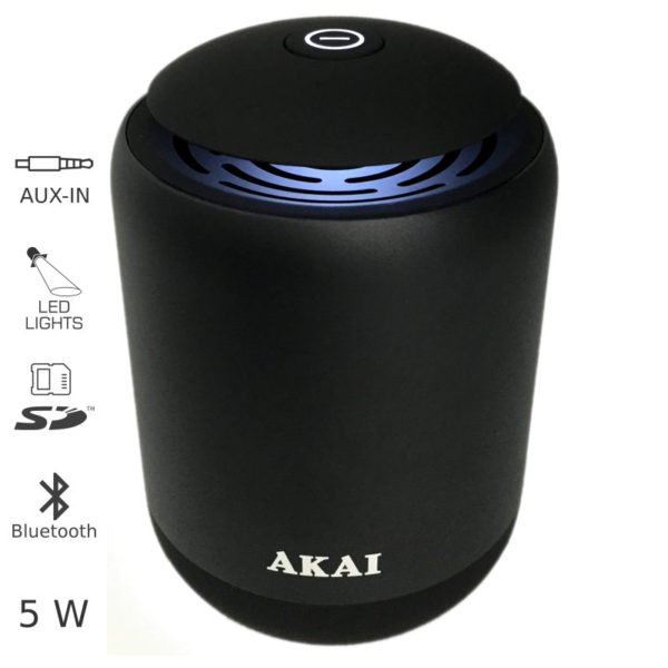 55110582-0032-Akai ABTS-S4 Μεταλλικό ηχείο Bluetooth με LED