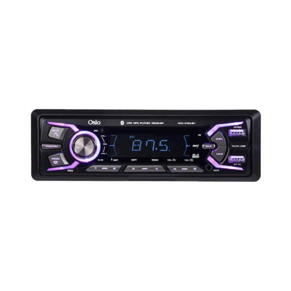 Osio ACO-4720UBT Ηχοσύστημα Αυτοκινήτου με 7 Φωτισμούς FM, 2xUSB, Aux-In, Bluetooth και τηλεχειριστήριο 4 x 45W - Image 8