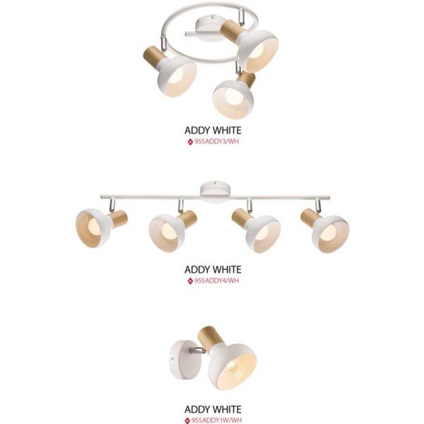 Φωτιστικό 3Φ Σποτ Addy Μεταλλικό Μαύρο 955ADDY3/BL - Image 3