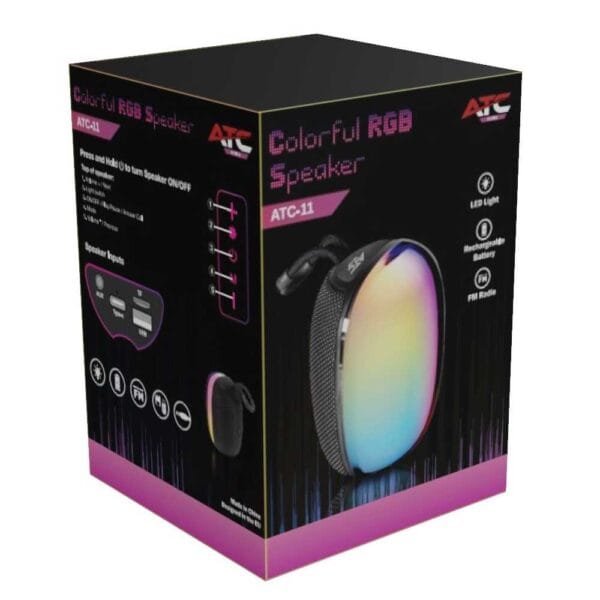 ATC-11 Ασύρματο Ηχείο Bluetooth 5W RGB - Image 2
