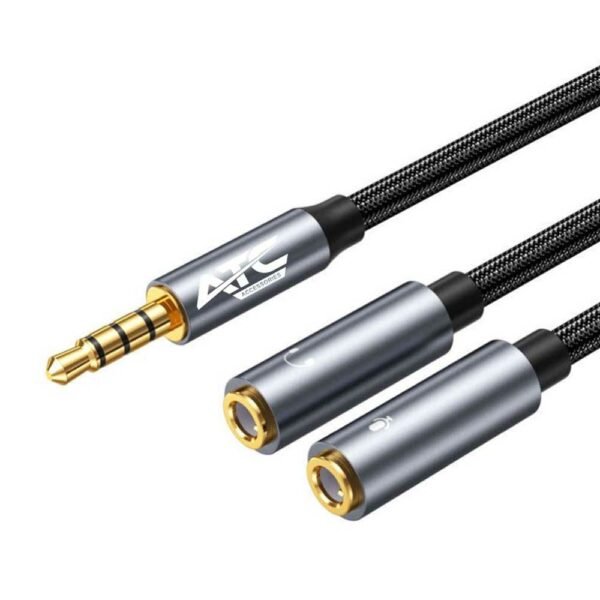 Adaptor ATC HQ 3.5mm 4PIN ΘΗΛ ΣΕ 2x 3.5mm 0.35m