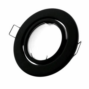 Avide GU10 Frame Round Swivel Black