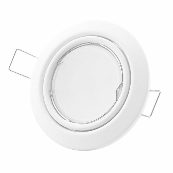 Avide GU10 Frame Round Swivel White