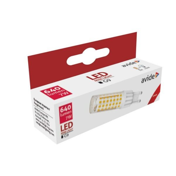 Avide LED 7W G9 220° WW 3000K flat - Image 2