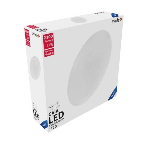 Avide LED Ceiling Lamp Oyster Gaia 24W 380*105mm 6400K - Image 2