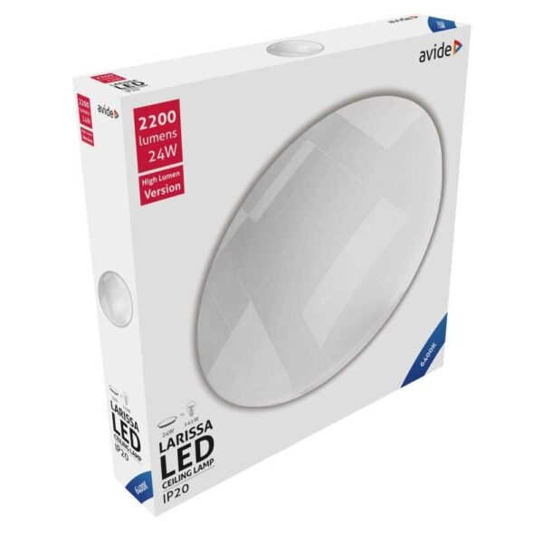Avide LED Ceiling Lamp Oyster Larissa 24W 375*70mm 6400K - Image 2