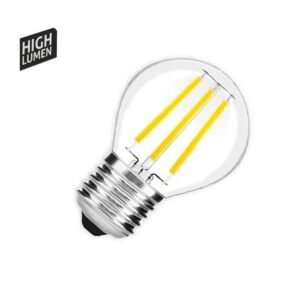 Avide LED Filament Σφαιρική 6.5W E27 Λευκό 4000K Υψηλής Φωτεινότητας