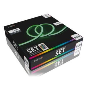 Avide LED Neon Strip RGB 12V with Remote 5m