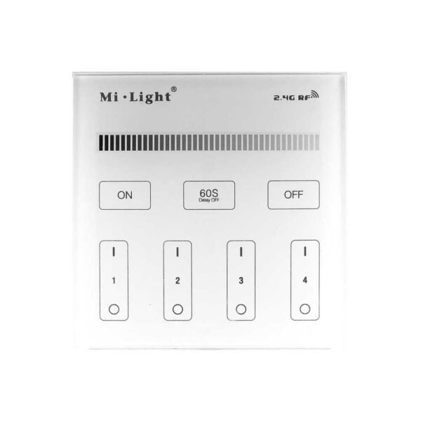 Avide LED Strip 12V Dimmer 4 Zone RF Surf Mounted /2xAAA/ Touch