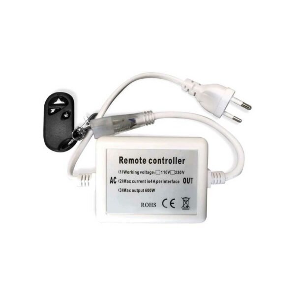 Avide LED Strip 220V 600W Dimmer 3528 SMD RF Remote and Controller