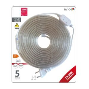 Avide LED Ταινία Blister 220V 4.8W SMD3528 60LED 2700K IP67 5.0μ