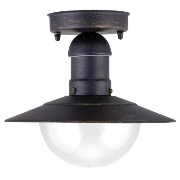 Avide Outdoor Ceiling Lamp Imperial 1xE27 IP44 Antique Gold