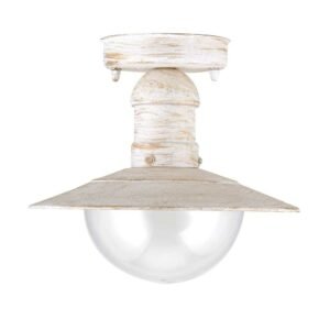 Avide Outdoor Ceiling Lamp Imperial 1xE27 IP44 Antique White