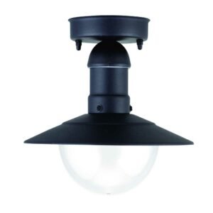 Avide Outdoor Ceiling Lamp Imperial 1xE27 IP44 Black
