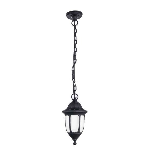 Avide Εξωτερικό Φωτιστικό Οροφής Mateo 1xE27 Black IP44