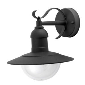 Avide Εξωτερικό Φωτιστικό Τοίχου Lamp Imperial 1xE27 IP44 Black
