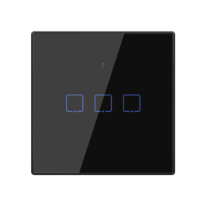 WI-FI SMART TOUCH EU 3 GANG 1 WAY SWITCH BLACK