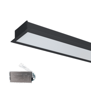 LED ΠΡΟΦΙΛ ΙΣΧΥΟΣ ΧΩΝΕΥΤΗΣ ΤΟΠΟΘΕΤΗΣΗΣ S48 20W 4000K ΜΑΥΡΟ+ΜΠΑΤΑΡΙΑ ΑΣΦΑΛΕΙΑΣ