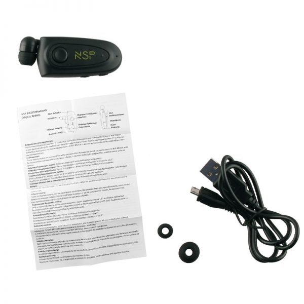 NSP BN219 Bluetooth v5.0 hands free multipoint με κλιπ και δόνηση - Image 6