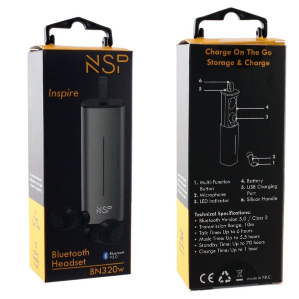 NSP Inspire BN320w True wireless multipoint ασύρματα Bluetooth ακουστικά - Image 8