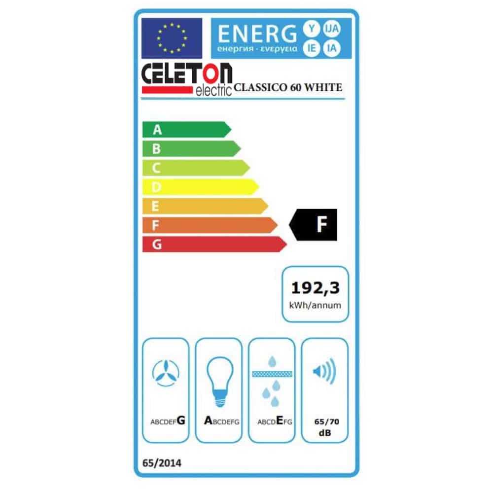 Lafet Απορροφητήρας 0,60m με 2 Μοτέρ x 95W Λευκός A-9000 - Image 2