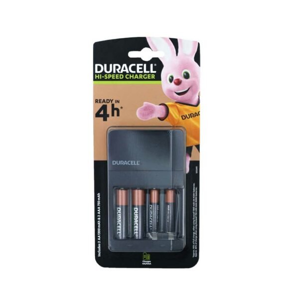 DURACELL CEF14 4h Charger incl. 2xAA 1300mAh + 2xAAA 750mAh
