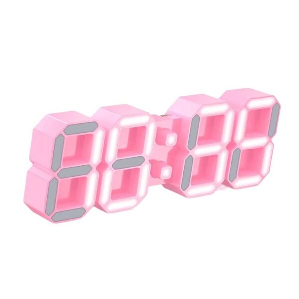 EDUP EH-LEDNI-B-1 Ρολόι τοίχου 3D LED 5,2" Μίνι Ροζ