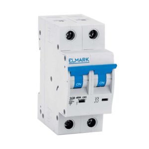 Elmark 2x2A Αυτόματη Ασφάλεια Ράγας 6kA Καμπύλη C 230V