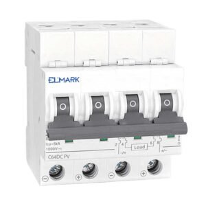 Elmark για Φωτοβολταϊκά 4x63A Αυτόματη Ασφάλεια Ράγας 6kA Καμπύλη C 1000V