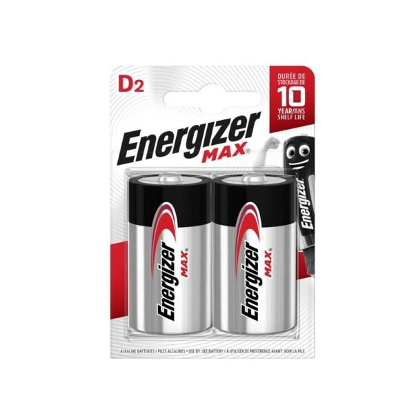 Energizer Max Αλκαλική D (2τμχ)