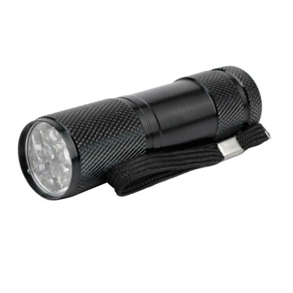 Entac Flashlight 1W 9LED ALU Black 3xAAA excl.