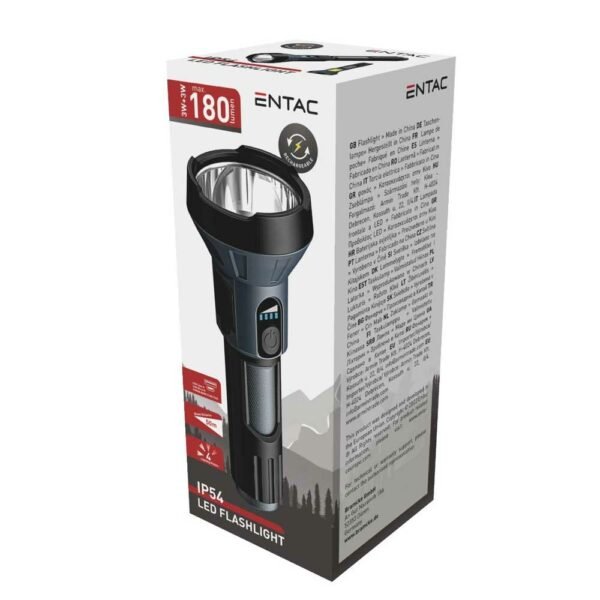 Entac Flashlight Rechargeable with Power Bank - Image 2