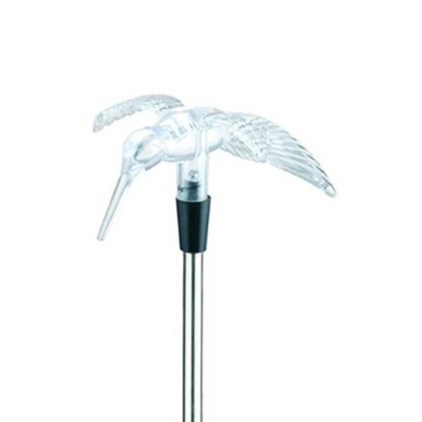 Entac Garden Solar Lamp 34cm RGB Stainless Steel Hummingbird - Image 2