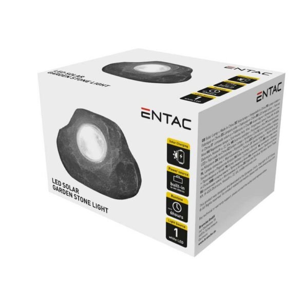 Entac Ηλιακό Φωτιστικό Δαπέδου IP44 σε Μαύρο Χρώμα 15.007.0051 - Image 2