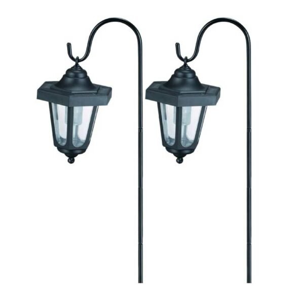 Entac Garden Solar Lamp with Iron Stand 75cm 1 LED 2pcs/box