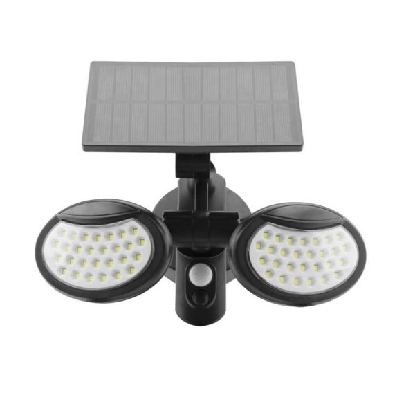 Entac ESL2H-SMD Στεγανός Ηλιακός Προβολέας IP65 Ισχύος 10W με Αισθητήρα Κίνησης και Αισθητήρα Φωτός σε Μαύρο χρώμα 15.007.0055