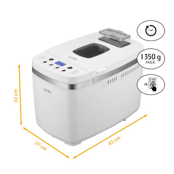 First Austria FA-5152-5 Παρασκευαστής ψωμιού 1350gr – 850W - Image 4