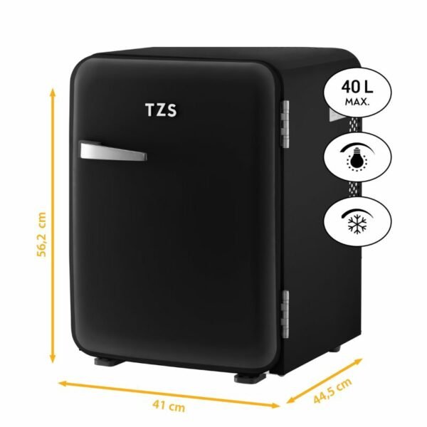 First Austria FA-5172-3-BA Μαύρο ρετρό mini bar R600, 22dB – μικτά 40L - Image 3