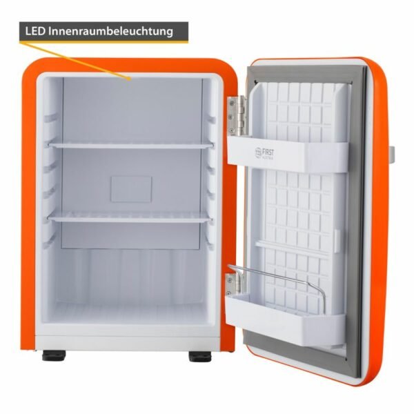 First Austria FA-5172-3-OR Πορτοκαλί ρετρό mini bar R600, 22dB – μικτά 40L - Image 4