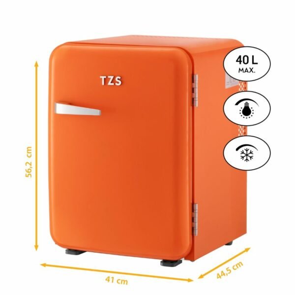 First Austria FA-5172-3-OR Πορτοκαλί ρετρό mini bar R600, 22dB – μικτά 40L - Image 3