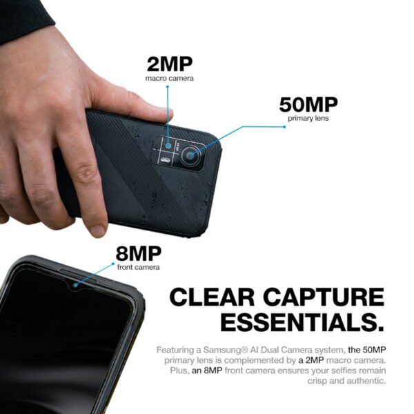 AGM H6 LITE Μαύρο Smart αδιάβροχο κινητό τηλέφωνο 8πύρηνο, 6.56″ ανθεκτικό σε πτώση IP68/IP69K (8GB/128GB), Dual Sim και Camera με Bluetooth, USB, SD, FM, NFC, 4G, Android 13 - Image 12