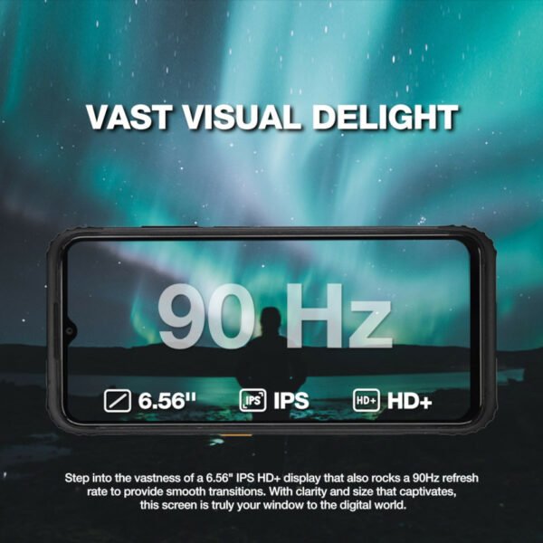 AGM H6 LITE Μαύρο Smart αδιάβροχο κινητό τηλέφωνο 8πύρηνο, 6.56″ ανθεκτικό σε πτώση IP68/IP69K (8GB/128GB), Dual Sim και Camera με Bluetooth, USB, SD, FM, NFC, 4G, Android 13 - Image 13
