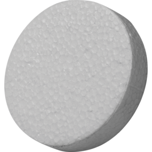 POLYSTIRENE DISK KS 67X17MM 100PCS GRAPHITE